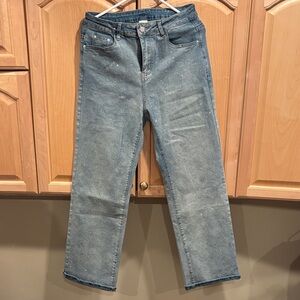 Rhinestone Jeans, worn twice! Very stretchy and comfortable